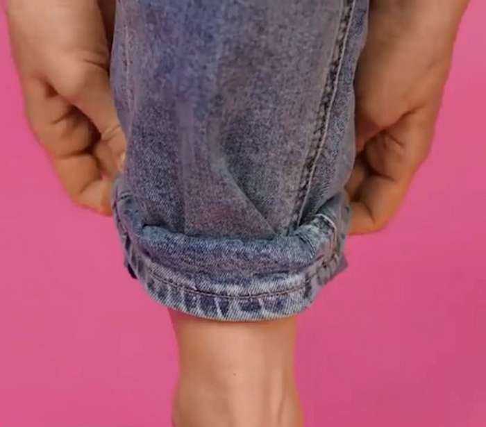 Подгиб на резинке Как красиво подвернуть джинсы