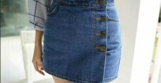Как сшить юбку из старых джинсов