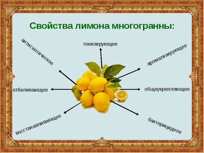 польза лимона